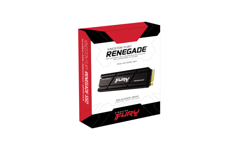 SFYRDK/4000G - SSD FURY RENEGADE de 4TB PCIe Ger. 4.0 M.2 2280 NVMe para gamers/entusiastas com Dissipador adicional de calor (ideal para o PS5).