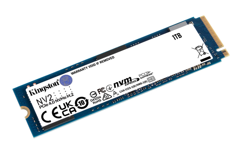 SNV2S/1000G - SSD de 1TB padrão NV2 formato M.2 2280 NVMe 4.0 ultra rápido (Leitura/Gravação: 3500/2100 MB/seg).