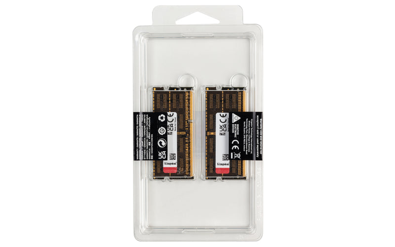 KF318LS11IBK2/16 - Kit de memórias de 16GB (2 x 8GB) SODIMM DDR3 1866Mhz FURY Impact 1,35V 2Rx8 204 pinos para notebook/gamers.