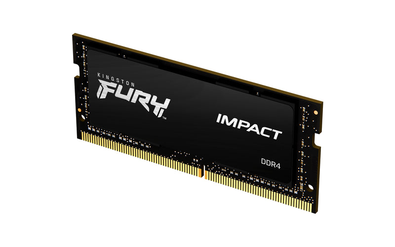 KF432S20IB/8 - Memória de 8GB SODIMM DDR4 3200Mhz FURY Impact 1,2V 1Rx8 260 pinos para notebook/gamers.