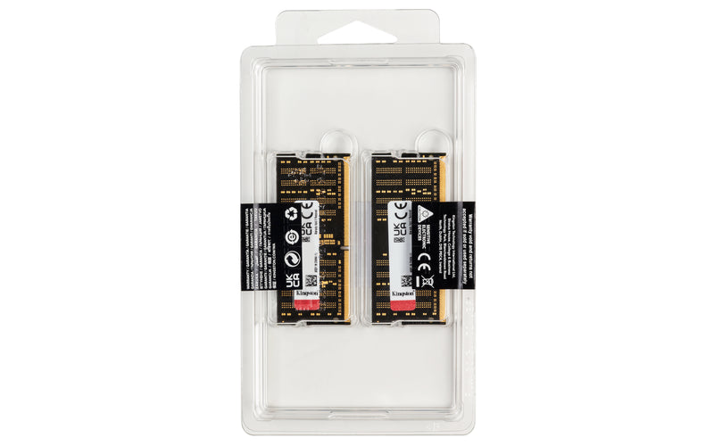 KF432S20IBK2/32 - Kit de memórias de 32GB (2 x 16GB) SODIMM DDR4 3200Mhz FURY Impact 1,2V 1Rx8 260 pinos para notebook/gamers.