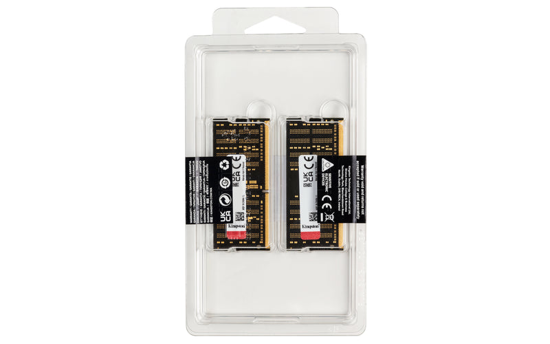 KF432S20IBK2/16 - Kit de memórias de 16GB (2 x 8GB) SODIMM DDR4 3200Mhz FURY Impact 1,2V 1Rx8 260 pinos para notebook/gamers.