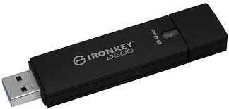 IKD300S/64GB - Pen drive IronKey de 64GB USB 3.0 c/ criptografia AES 256