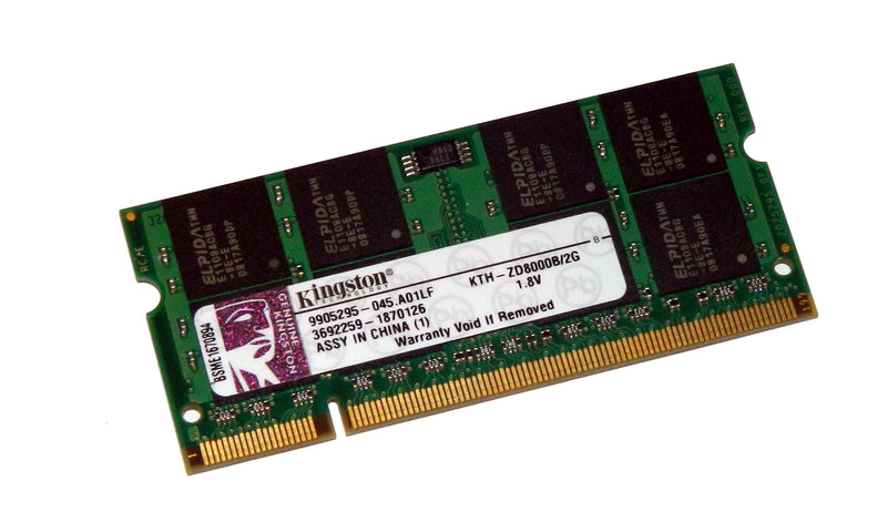 KTH-ZD8000B/2G - Memória de 2GB SODIMM DDR2 667Mhz CL5 para notebook HP (Eq.: 406728-001; 448151-004; 448151-005; 451739-001; 455739-001; 483194-001; 485030-004; EM995AA; EM995UT; GM252AA)